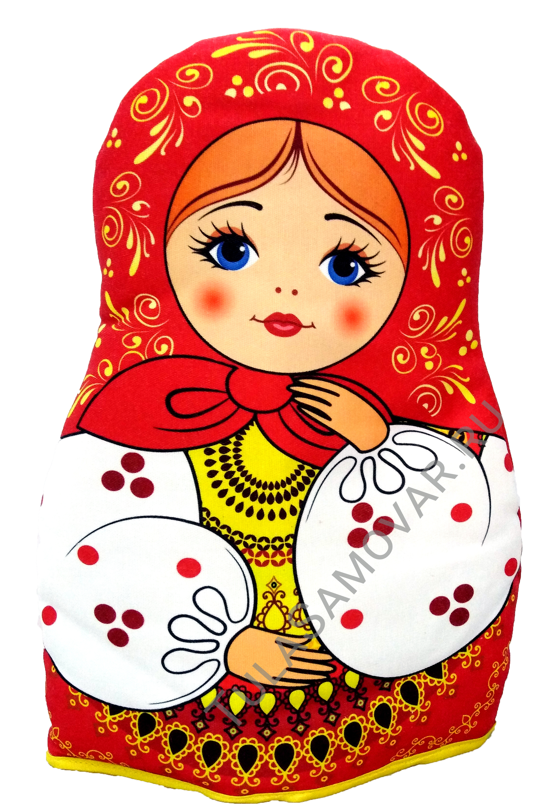 Матрешка с самоваром рисунок